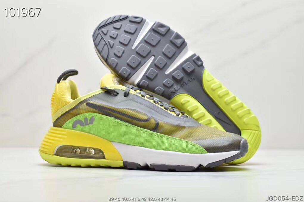 2020 Nike Air Max Vapormax 2090 Flyknit Grey Yellow Green